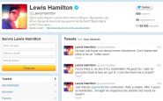 Lewis Hamilton sur Twitter