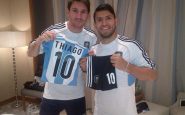 Cadeau Aguero à Thiago Messi