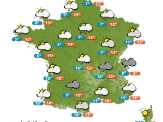 Carte météo du 19 avril