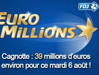 Tirage Euromillions du mardi 6 août 2013