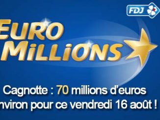 Résultats tirage euromillions du vendredi 16 août 2013