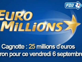 Résultats Euromillions du vendredi 6 septembre