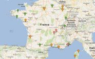 Carte des points chaud des Ultras en France