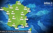 Prévisions météo (France) du week-end (14 et 15 décembre)