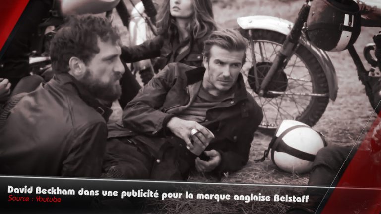 David Beckham se la joue motard pour une marque anglaise