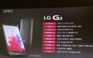 Spécifications techniques du LG G3