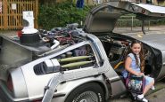 La célèbre DeLorean de Retour vers le Futur