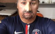 Pierre Menes déguisé en Zlatan Ibrahimovic