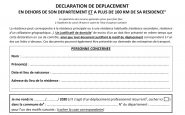 déclaration déplacement coronavirus 100 km