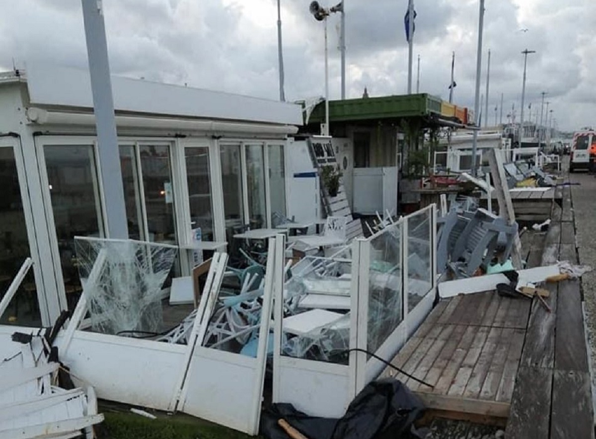 Le Havre : mini-tornade et gros coups de vent