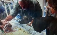 Une chienne souhaite un dernier adieu à son maître à l'hôpital