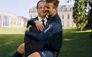 David Beckham et François Hollande